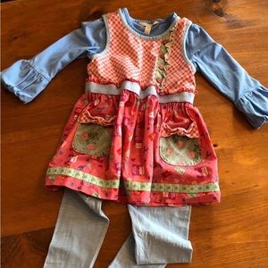 Matilda Jane Spring Easter 3 piece outfit. Excellent condition. Size 6.